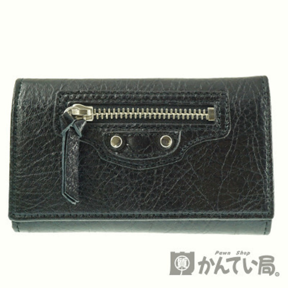 BALENCIAGA Case Leather Black Accessory SS Un - Picture 1 of 6
